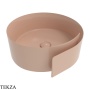 Flaminia Roll раковина накладная 44×44×17 см, бежевый Avana глянец