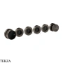 Gessi Perle Термостат для душа на 4 потока, внешняя часть 74936-707, black хром Brush