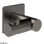 Gessi Incastri Держатель для душевой лейки поворотный 73060-707, black хром Brush