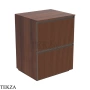 Flaminia Cubika тумба под раковину напольная 60×50×78,5 см, 2 ящика, орех Noce Greca
