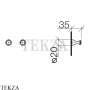Dornbracht Madison Крючок для полотенец (пара) 83250970-00, хром глянец