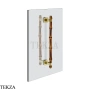 Gessi Jacqueline Полотенцедержатель для крепления на стекло, 30 см 77633-727, шампань Brushed