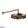 Gessi Inverso Diamantato Верхняя лейка с кронштейном D25,0 см 63645-030, Copper PVD