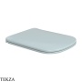 Flaminia Play сиденье с крышкой Slim с микролифтом 36×44,5×4,2 см, голубой Azzurro Polvere глянец