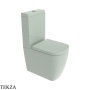 Flaminia Play бачок керамический для унитаза-моноблока 36,5×12,5×47 см, зелёный Verde Giada глянец