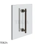 Gessi Jacqueline Полотенцедержатель для крепления на стекло, 20 см 77731-707, black хром Brush