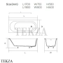 Dea Design Ease Ванна встраиваемая 170х75 Solid Surface DD8676 1700 1, Dark Camel №1