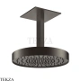 Gessi Incastri Верхняя лейка D30 с потолочным кронштейном под размер 63070-707, black хром Brush