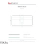 ArtCeram Brooklyn раковина подвесная и накладная The.Saniglaze с продольным сухим отсеком и 1 отверстием BNL001 01 34, белый глянец