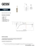 Gessi Perle Туалетный ёршик настенный 74819-845, бронза Dark Brush