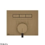 Gessi HI-FI Однорычажный смеситель, на 3 поток, внешняя часть 63081-791, Deep Bronze Brushed PVD