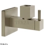 Gessi TOTAL LOOK Запорный клапан с фильтром, квадратный 01412-149, нерж. сталь Brush / никель Brushed