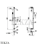 Gessi INCISO SHOWER Душевой гарнитур-штанга с выводом воды 58142-031, хром глянец