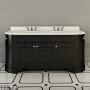 Devon&Devon DOUBLE SEASON Тумба для двух раковин EFSEASONDGBI1800, Dark grey