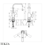 Hansgrohe Metropol Смеситель для раковины 230, с донным клапаном Push-Open 32511670, черный матовый