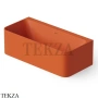 Dea Design Modern Ванна пристенная прямоугольная 180x85 Solid Surface DD8665 1800 7, Orange №7