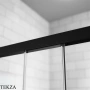 Radaway Idea S1 Боковая стенка 110 см, левая, 387053-54-01L, черный матовый