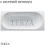 BETTE BetteComodo Ванна прямоугольная, сталь 1250-000, система антишум, белый глянец
