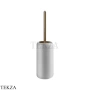 Gessi Goccia Ершик напольный, белая керамика 38043-791, Deep Bronze Br. PVD