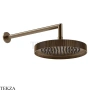 Gessi Incastri RIGATO Верхняя лейка D25 с кронштейном из стены 63745-761, бронза Coffee