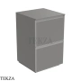 Flaminia Cubika тумба под раковину напольная 50×50×78,5 см, 2 ящика, серый Grey матовый