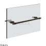 Gessi Jacqueline Полотенцедержатель для крепления на стекло, 30 см 77511-707, black хром Brush