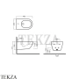 Hatria Fusion Биде подвесное укороченное, 1 отверстие Y5A001, белый глянец