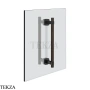 Gessi Jacqueline Полотенцедержатель для крепления на стекло, 20 см 77731-299, черный матовый