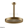 Gessi Incastri Верхняя лейка D25 с потолочным кронштейном под размер 63053-726, бронза Brushed