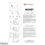 ArtCeram Monet унитаз приставной чаша без ободка The.Rimless слив в пол/стену MNV002 05 00, белый матовый