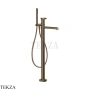 Gessi ANELLO Смеситель для ванны напольный, с гарнитуром 63328-761, Coffee Bronze Br. PVD