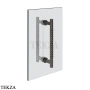 Gessi Pelle Tresse Полотенцедержатель для крепления на стекло, 20 см, 78630-707, Black Metal Brushed PVD