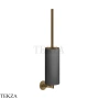 Gessi ANELLO Туалетный ершик настенный, композит черный 63720-791, Deep Bronze Br. PVD