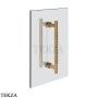 Gessi Pelle Tresse Полотенцедержатель для крепления на стекло, 20 см, 78630-726, Warm Bronze Br. PVD