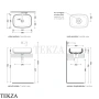 Flaminia Flag раковина накладная 50×36×14 см, белый глянец