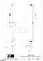 Gessi INCISO SHOWER Душевой гарнитур-штанга с выводом воды 58142-791, Deep Bronze Br. PVD