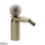 Gessi Perle Смеситель для биде с донным клапаном 74667-149, нерж. сталь Brush / никель Brushed
