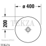 Duravit D-Neo Раковина накладная круглая, 40 без перелива 2371400070, белый глянец