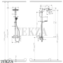 Hansgrohe Crometta E 240 1jet Showerpipe Душевая колонна с термостатом 27271000, хром глянец