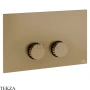 Gessi Incastri Клавиша смыва для инсталляции Viega prevista 75621-791, бронза Deep