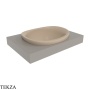 Flaminia IO раковина врезная сверху 60×51×27,5 см, бежевый Argilla матовый