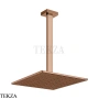 Gessi Rettangolo shower Верхний душ с потолочным кронштейном под размер 15199-030, Copper PVD