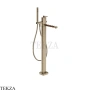 Gessi Jacqueline Смеситель для ванны напольный, с гарнитуром 77028-149, нерж. сталь Brush / никель Brushed