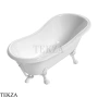 Flaminia Evergreen ванна отдельностоящая на лапах Crystal-Tech 170×80×71 см, белый, ножки белые, глянец