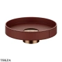 Gessi Pelle Tresse Раковина круглая накладная, без перелива 78601-444, Red Cherry/ Copper PVD