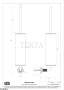 Gessi VENTI20 Ершик туалетный настенный черный 65420-761, Coffee Bronze Br. PVD