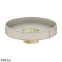 Gessi Pelle Tresse Раковина круглая накладная, без перелива 78601-435, Crème/ Brass Br. PVD