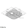 Kohler Undertone Решетка для кухонной мойки K-6389-ST, нержавеющая сталь