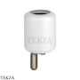 Gessi Goccia Стакан настенный, белая керамика 38007-149, Finox Brushed Nickel
