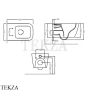 Hatria Tecna Bianca Крышка сиденье с микролифтом Slim Y9E701, белый глянец